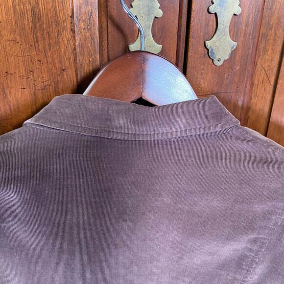 Claiborne Mens Blazer Jacket Size 44R Brown Corduroy Double Button Retro Classic - Picture 16 of 16